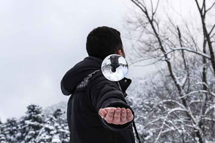 snow winter glass frozen