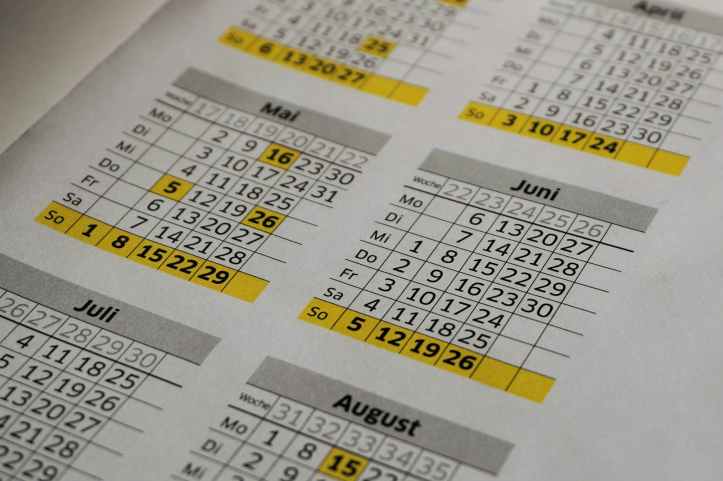 administration balance blur calendar