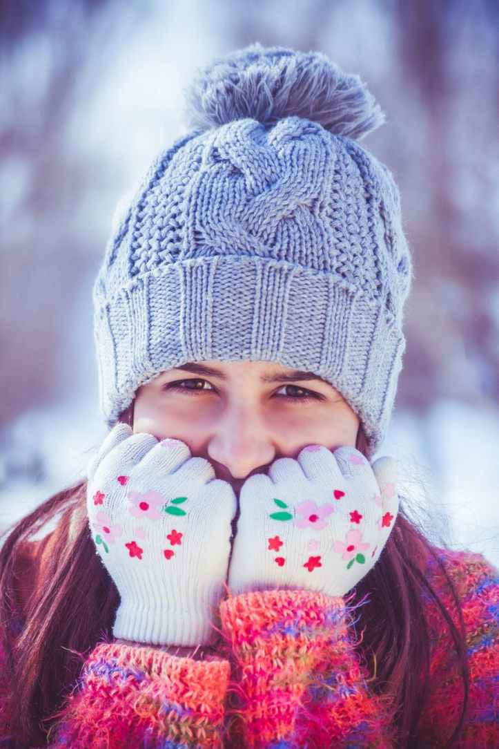 beanie beauty cold color