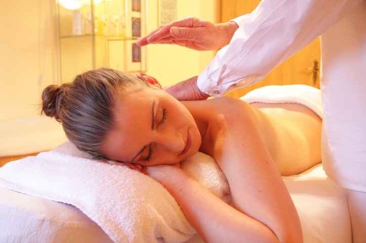 woman relaxing relax spa
