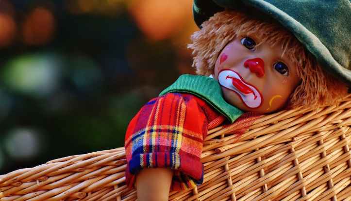 brouiller clown colore enfant